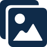 Placeholder image icon with a mountain and sun