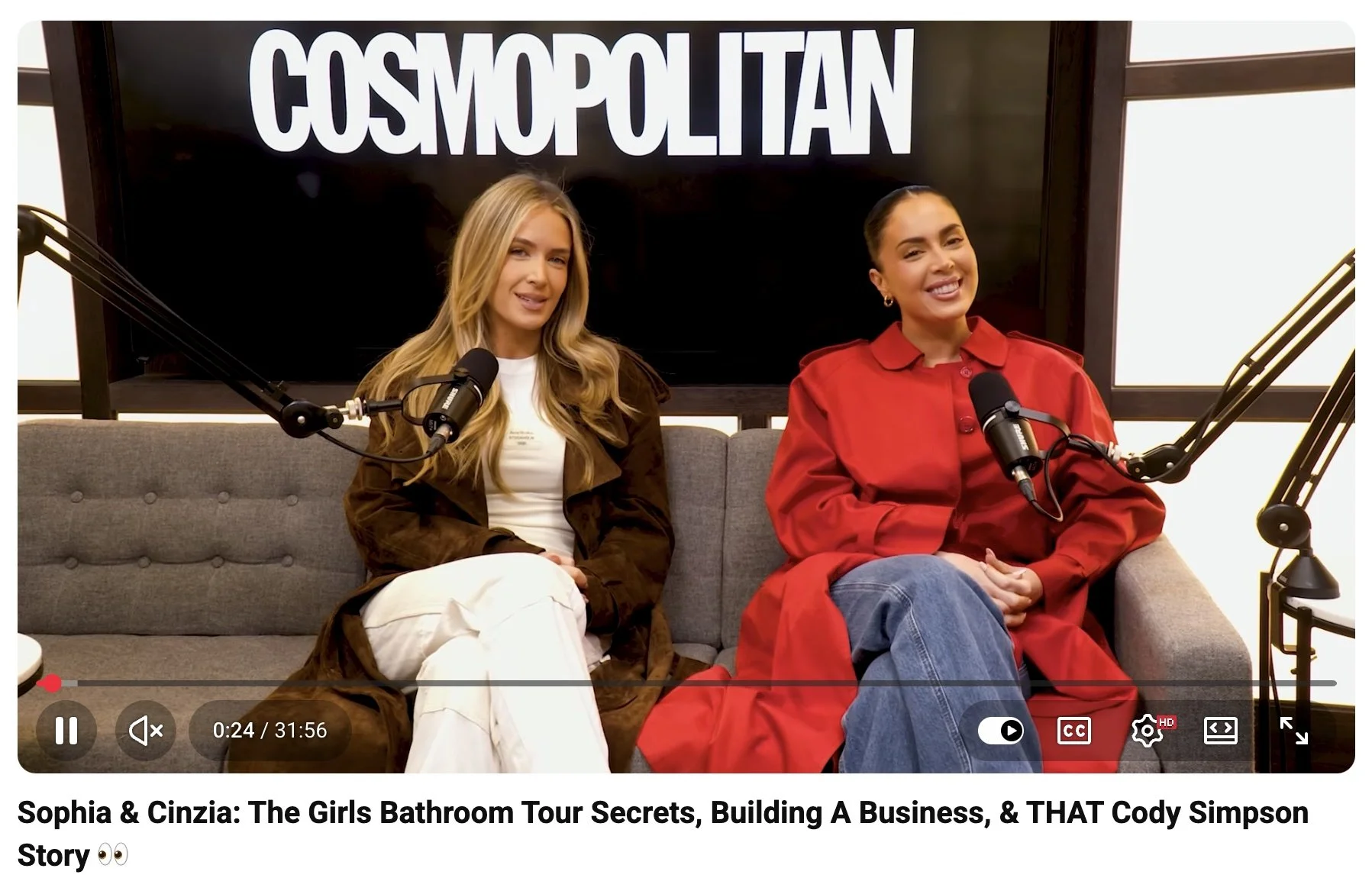 Sophia and Cinzia chat to Cosmo UK about Rooms