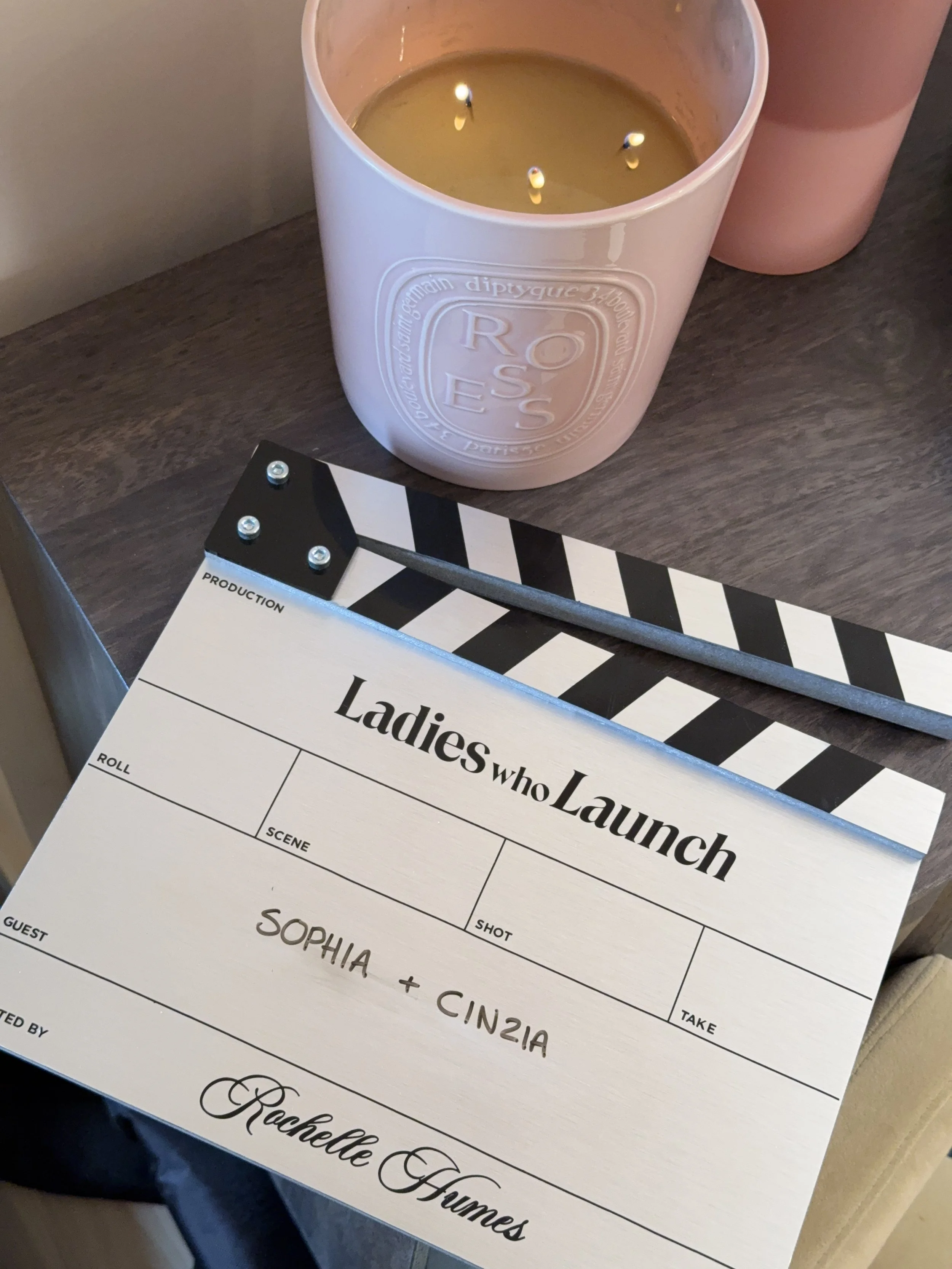 Sophia + Cinzia appear on Ladies Who Launch with Rochelle Humes