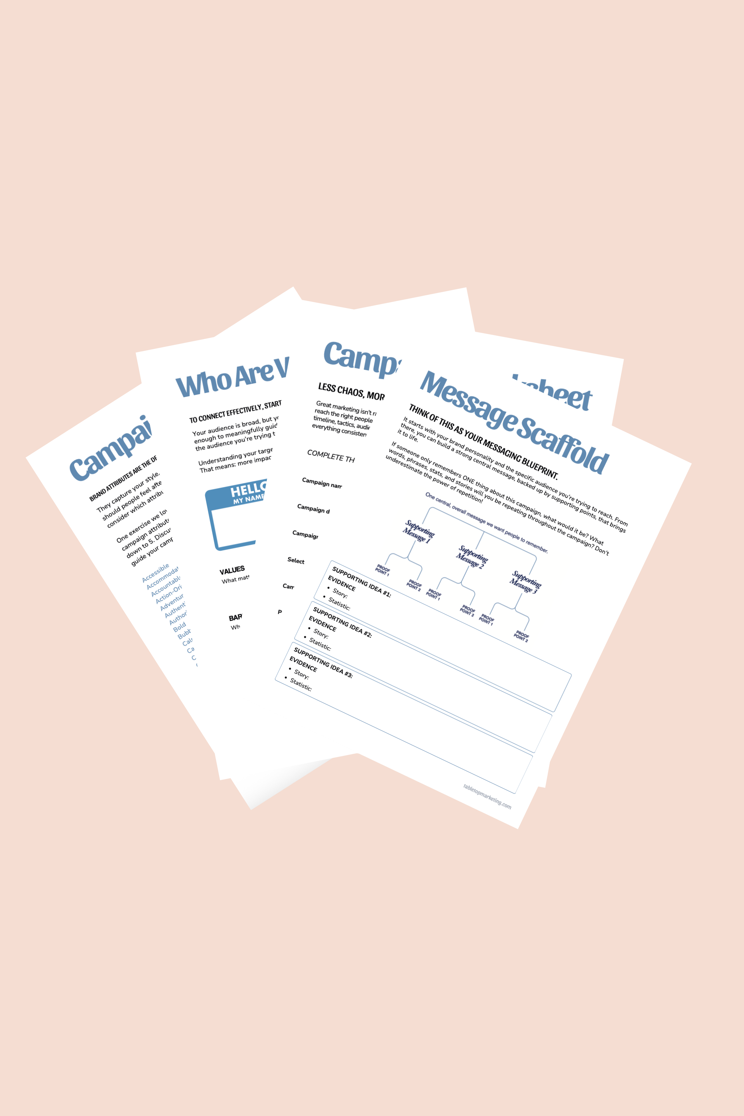 Campaign Strategy Worksheets