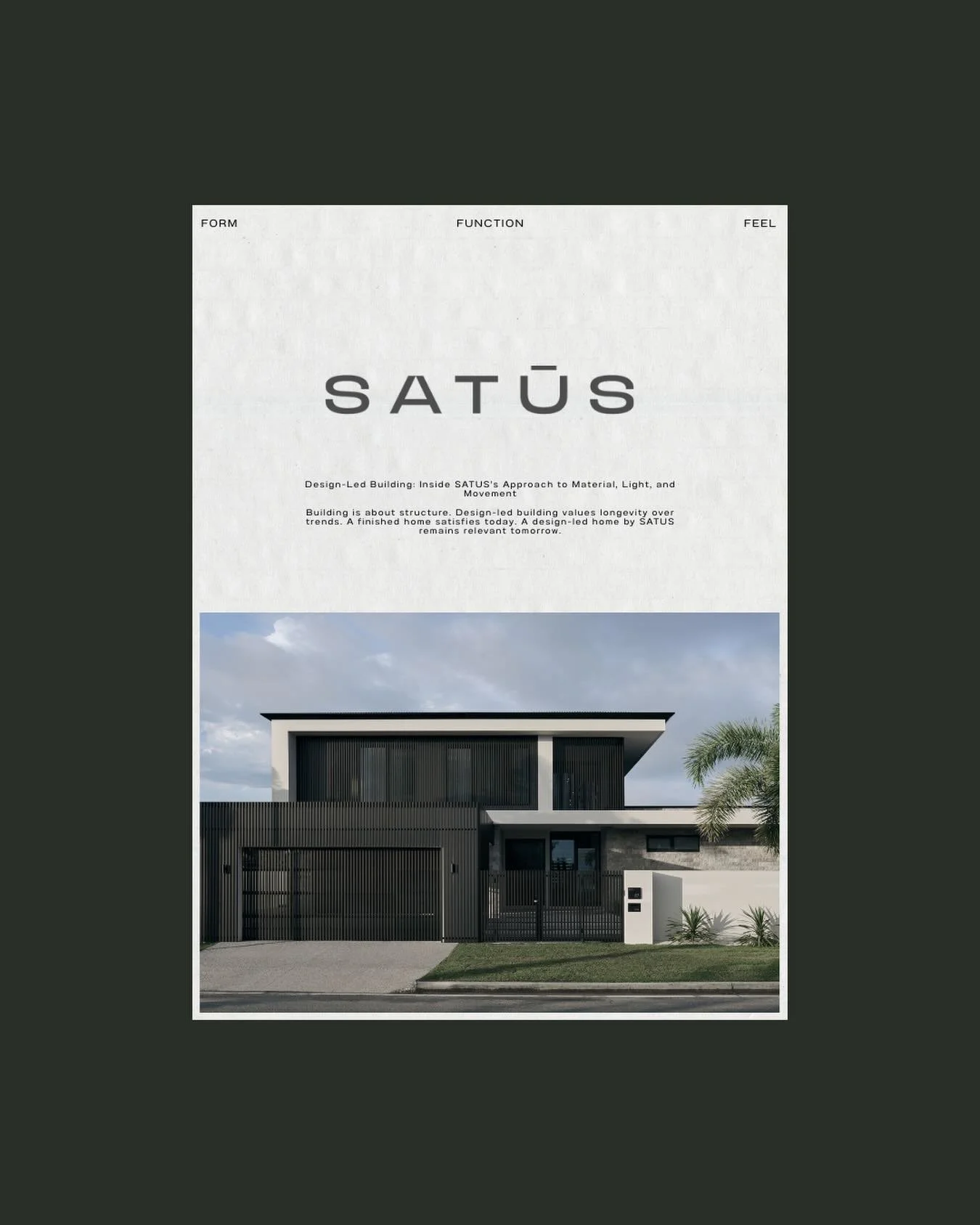 Structure is the starting point.
Experience is the outcome.

We build with intention around form, function and feel, so a home doesn&rsquo;t just look good at handover, but lives well every day after.

Project: MIZU 

Builder: @satus_projects 
Buildi