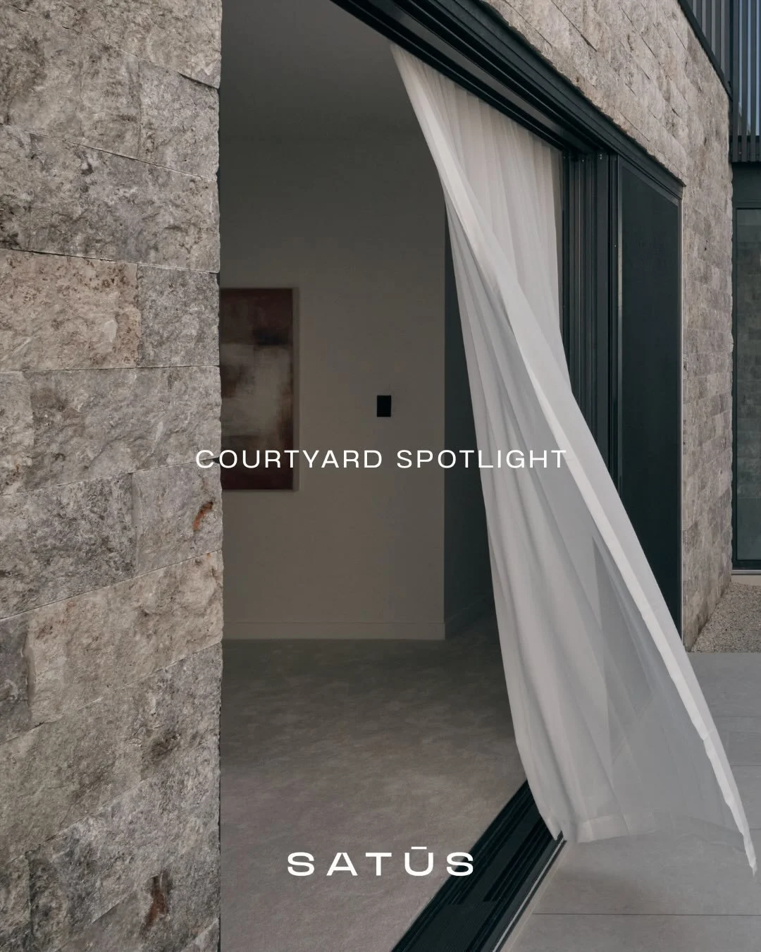 The courtyard at MIZU - designed to bring the outside in and create a calm, functional heart to the home.
It opens the house up, allowing light, air and greenery to move through the space, while offering a quiet moment of pause within the layout.

Mo