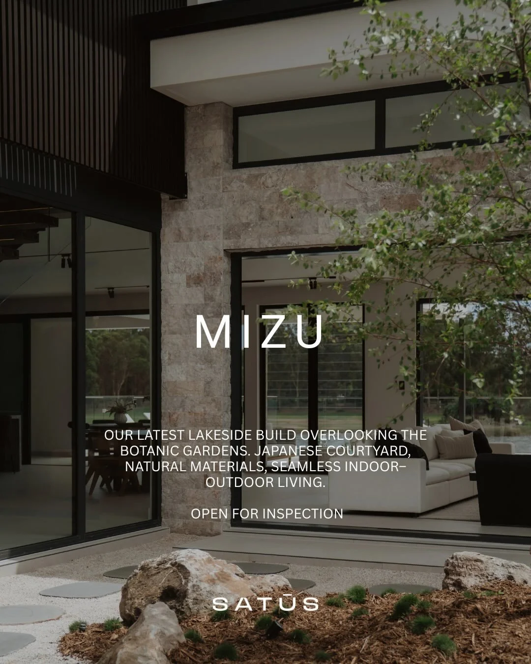 Introducing MIZU &mdash; our latest lakeside creation overlooking the Botanic Gardens.
A sanctuary of natural materials, a Japanese-inspired courtyard, and seamless indoor&ndash;outdoor living.

Open for inspection 

Builder: @satus_projects
Building