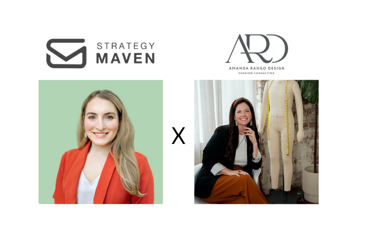 This is an image of Amy Hage of Strategy Maven, and Amanda Rango of ARD Fashion Consulting