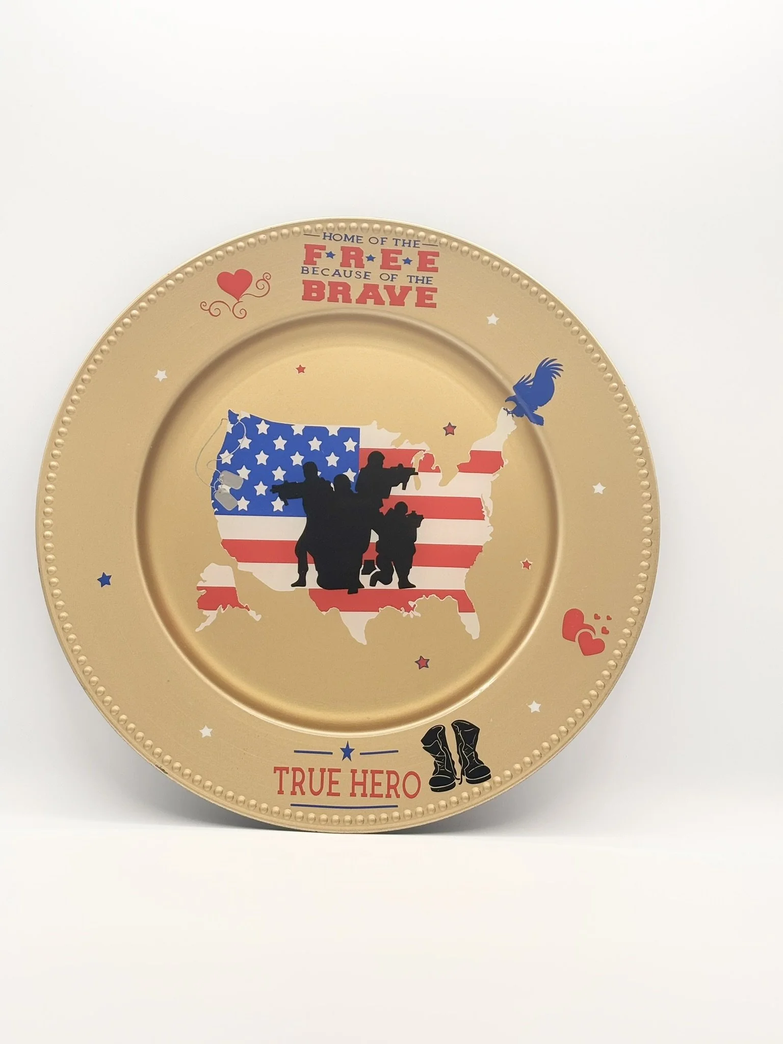 Home of the Free Signature Tribute Plate