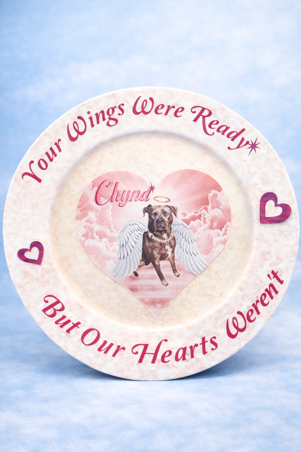 Your Wings Were Ready Signature Memorial Plate