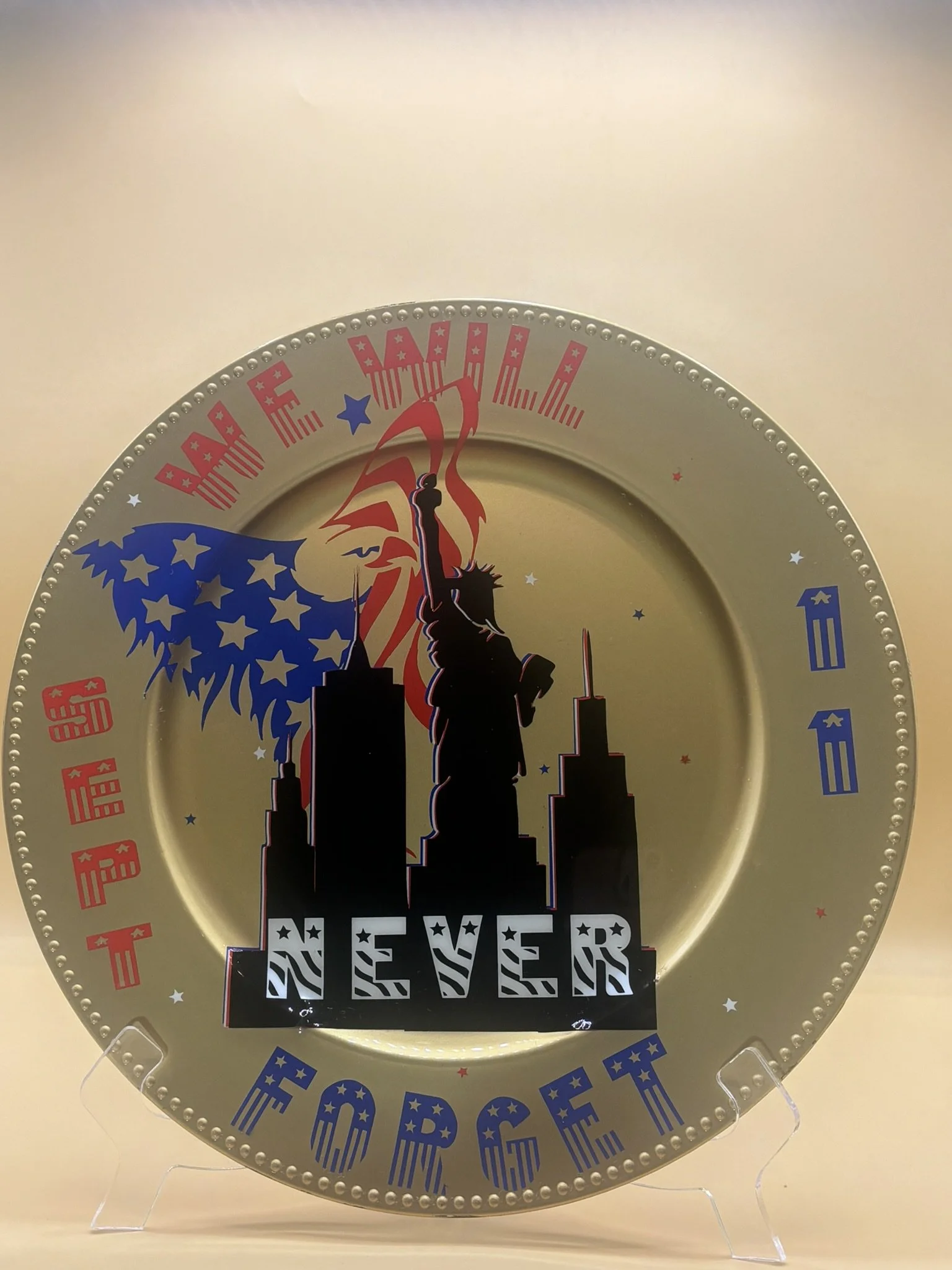 Never Forget Patriot Tribute Plate - Signature Collection
