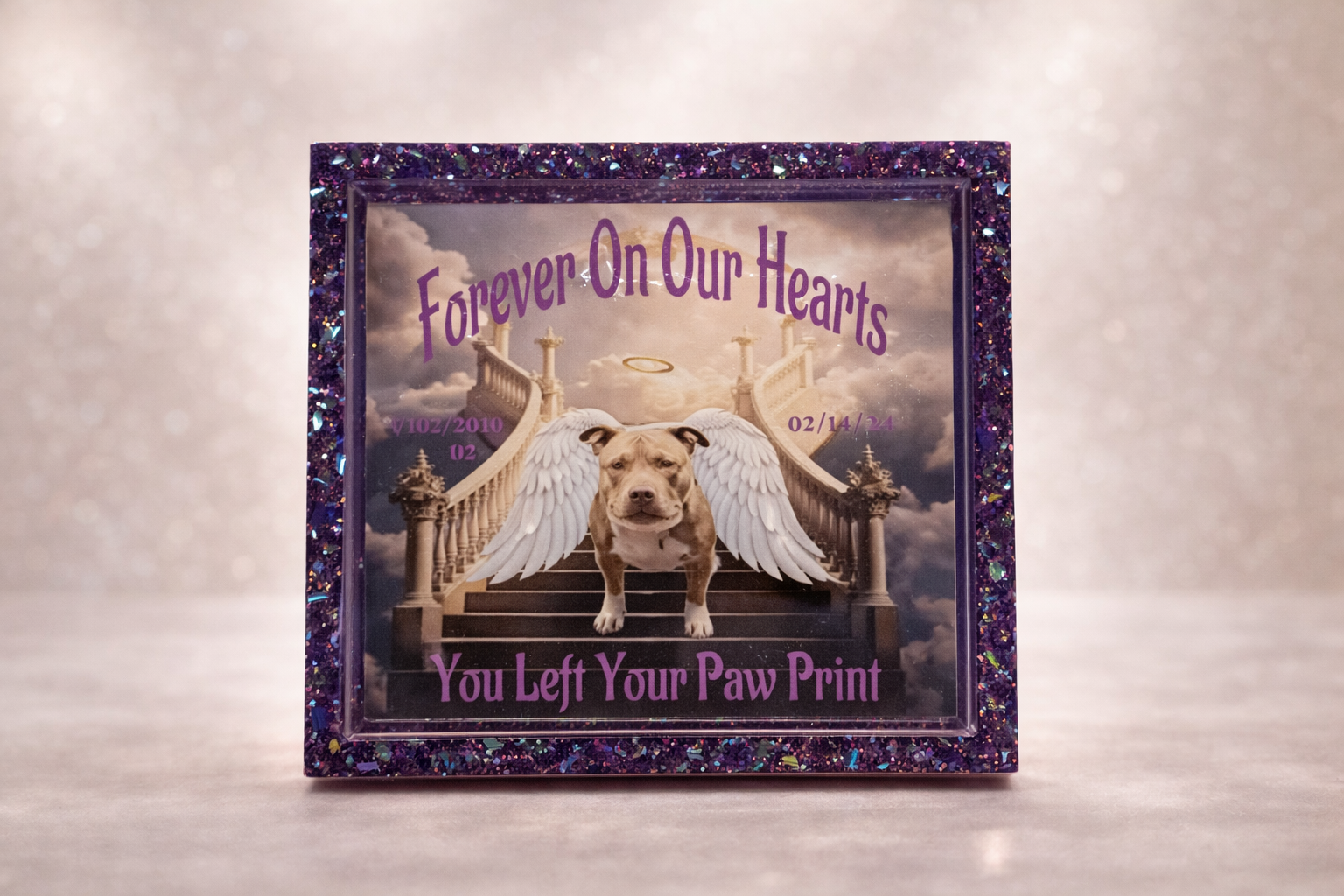 Forever On Our Hearts Signature Memorial Coaster
