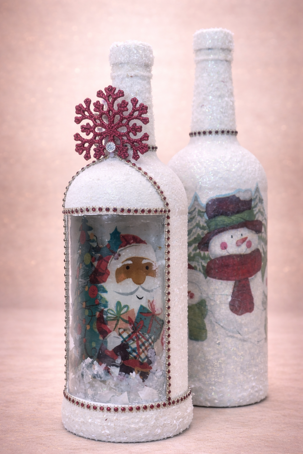 Snowmen Globe Holiday Keepsake Bottle - Luxury  Collection