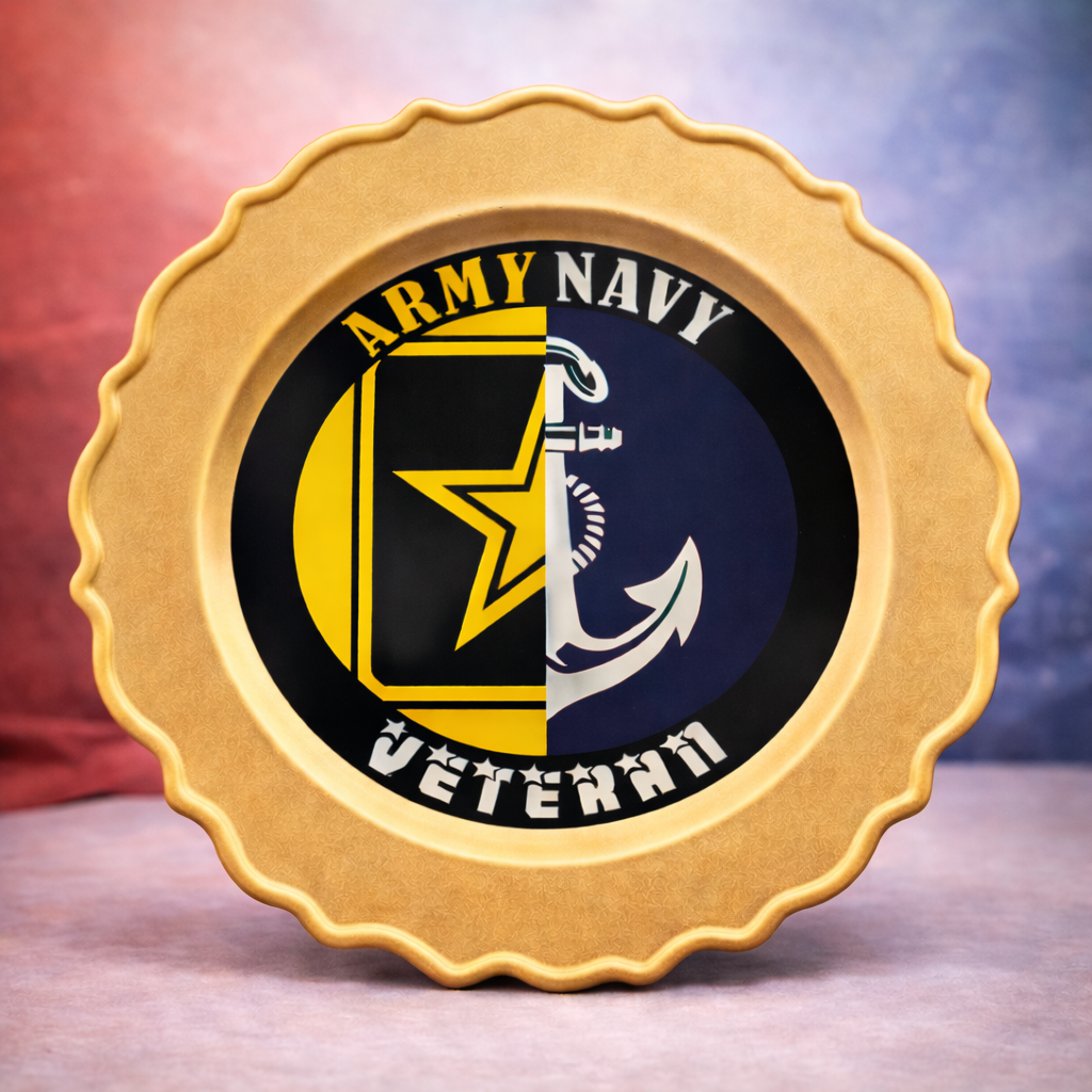 Army & Navy Veteran Tribute Decorative Plate-Signature Collection