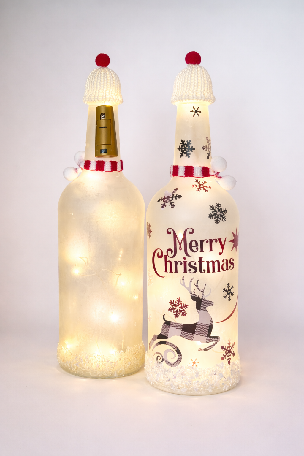 Merry Christmas Illuminated Bottle - Luxury Collection