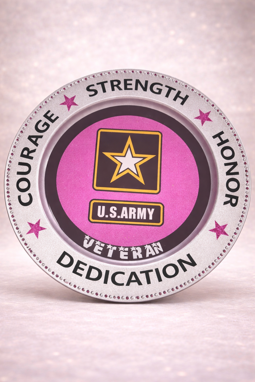 U.S. Army Veteran Strength Courage Honor Decorative Plate-Signature Collection
