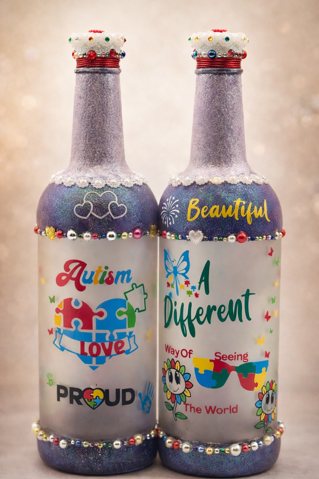 Autism- Love Proud Luxury Inspirational Bottle-Luxury Collection
