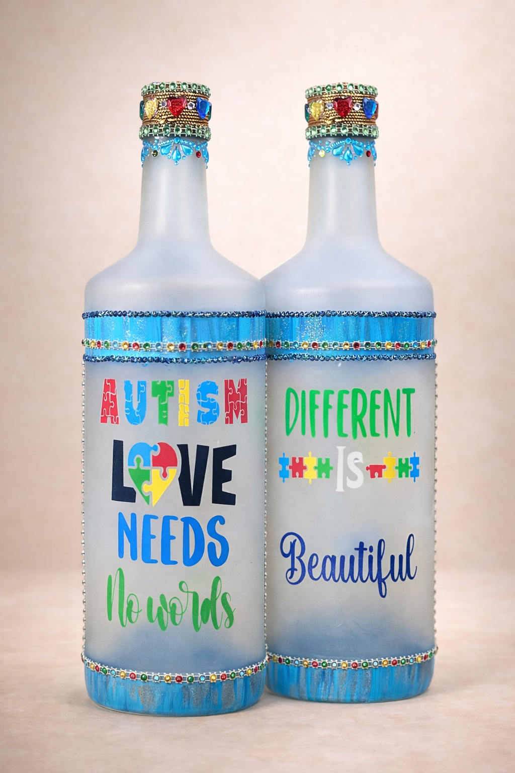 Autism-Love Needs No Words Luxury Bottle-Luxury Collection