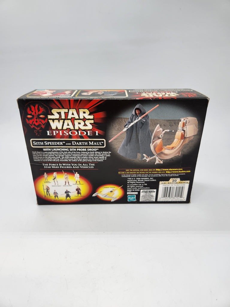 Hasbro 1998 Star Wars Sith Speeder and Dark Maul Action Figure