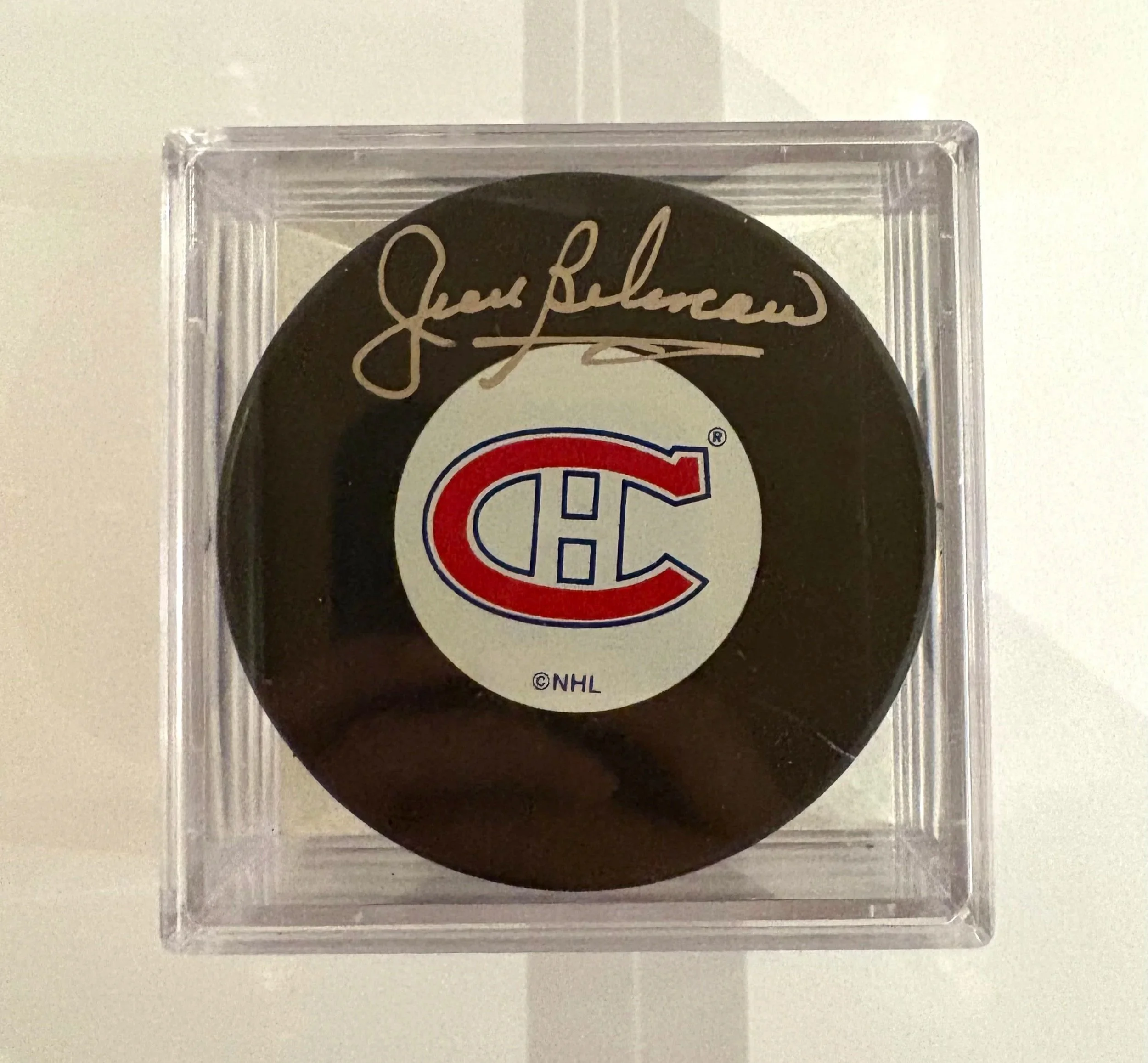 Jean Béliveau Signed Pucks