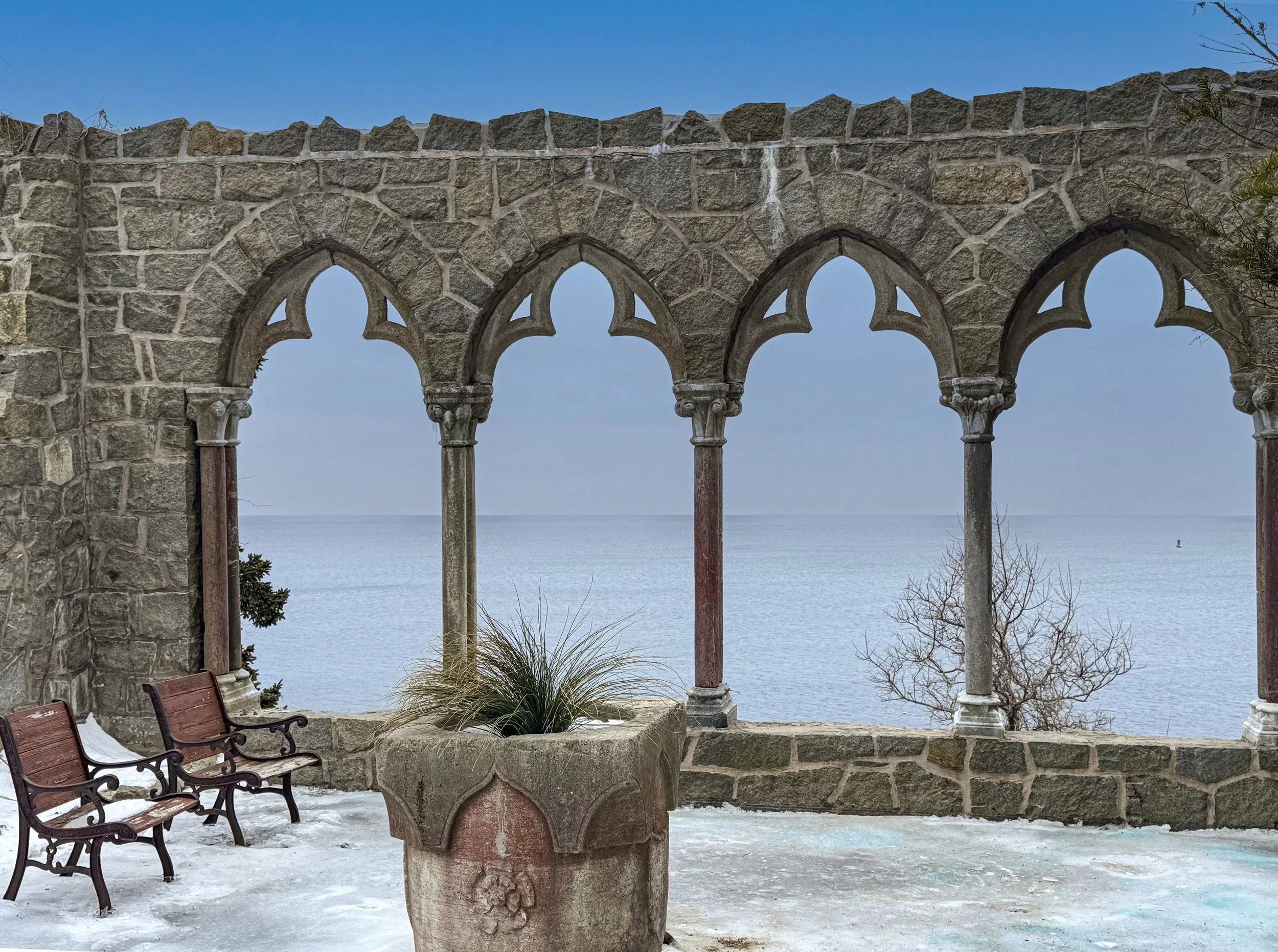 Hammond Castle Patio overlooking Ocean skyR.jpg