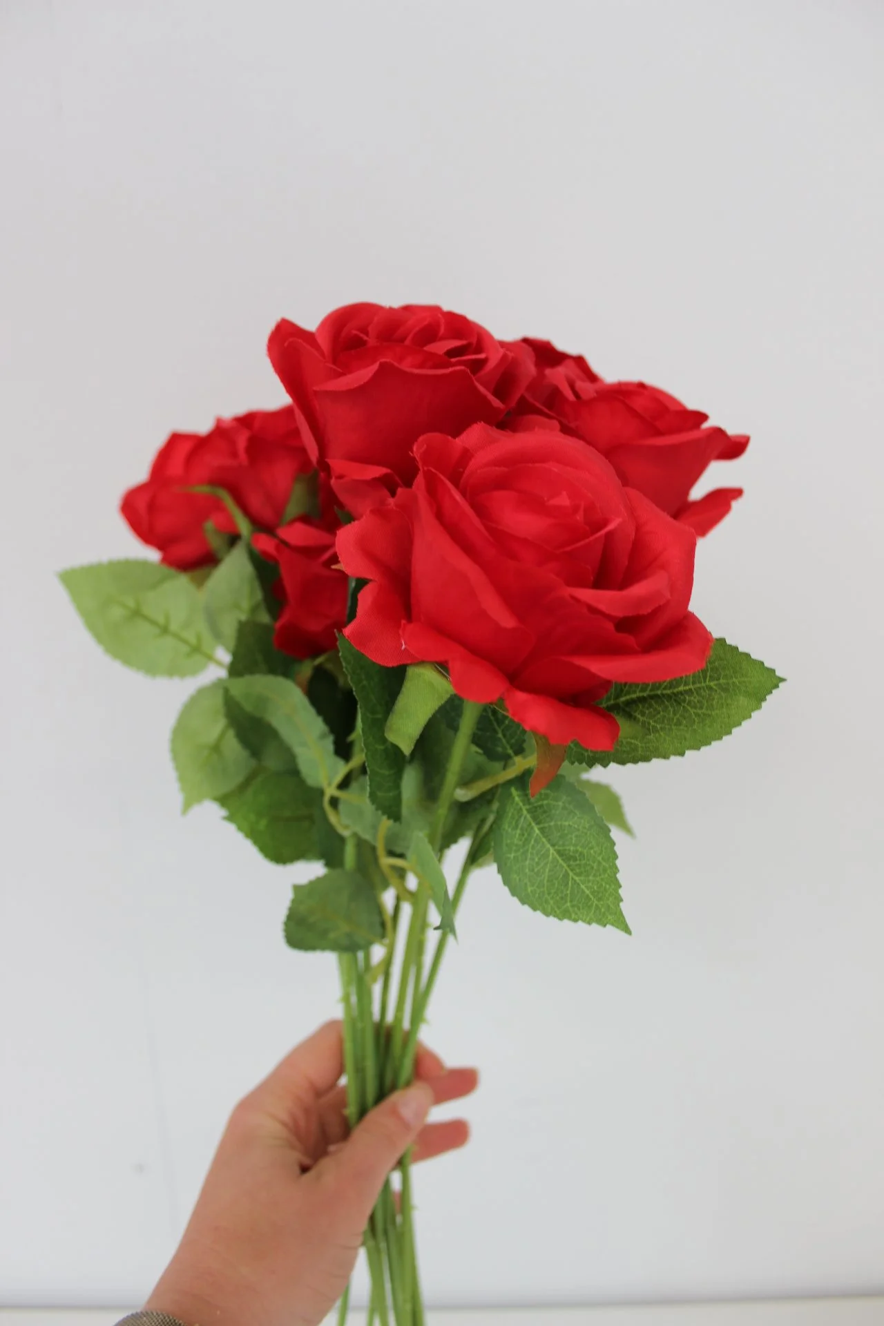 Artificial Red Roses (x10) - Multiple Sets Available