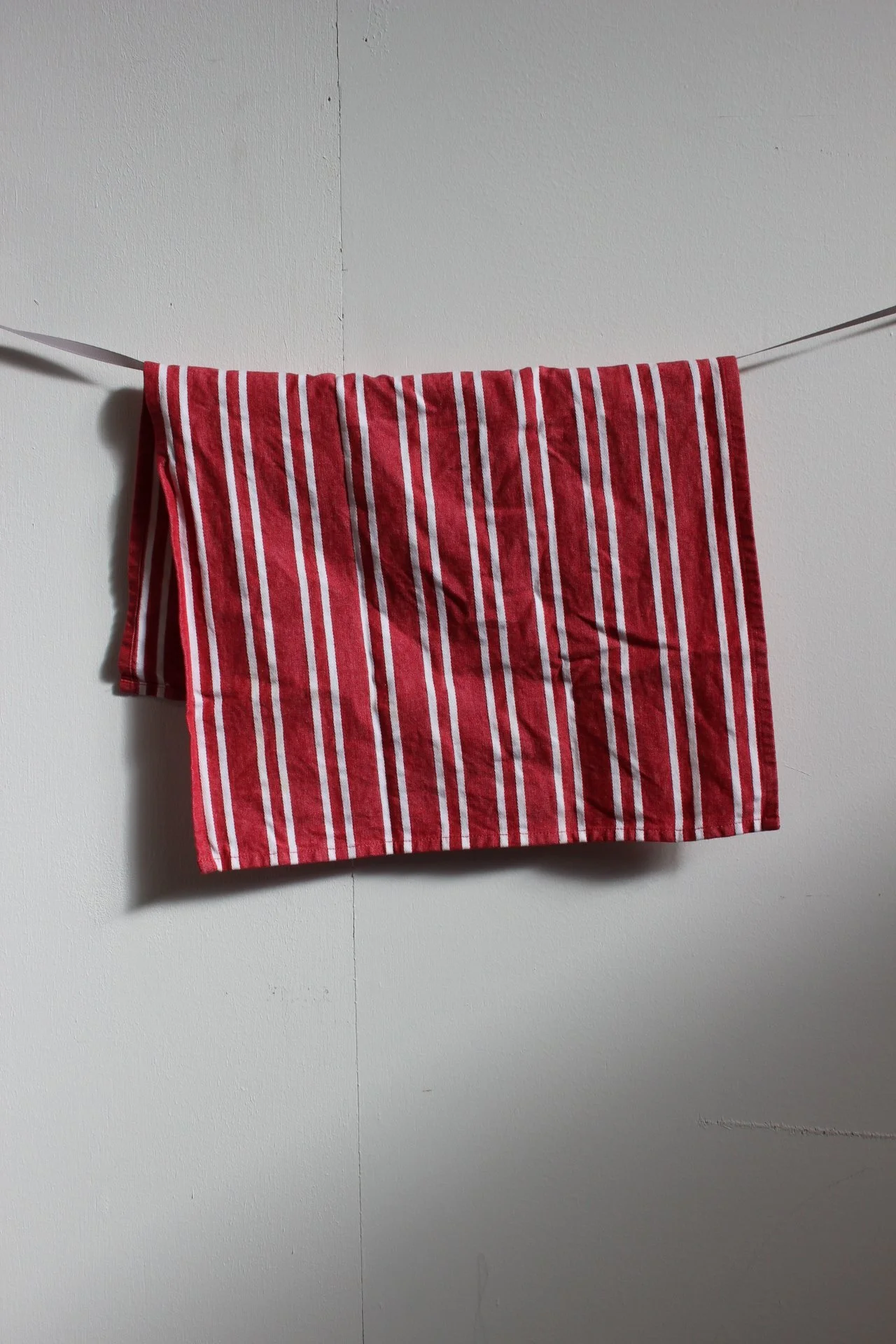 Red Striped Tea Towel