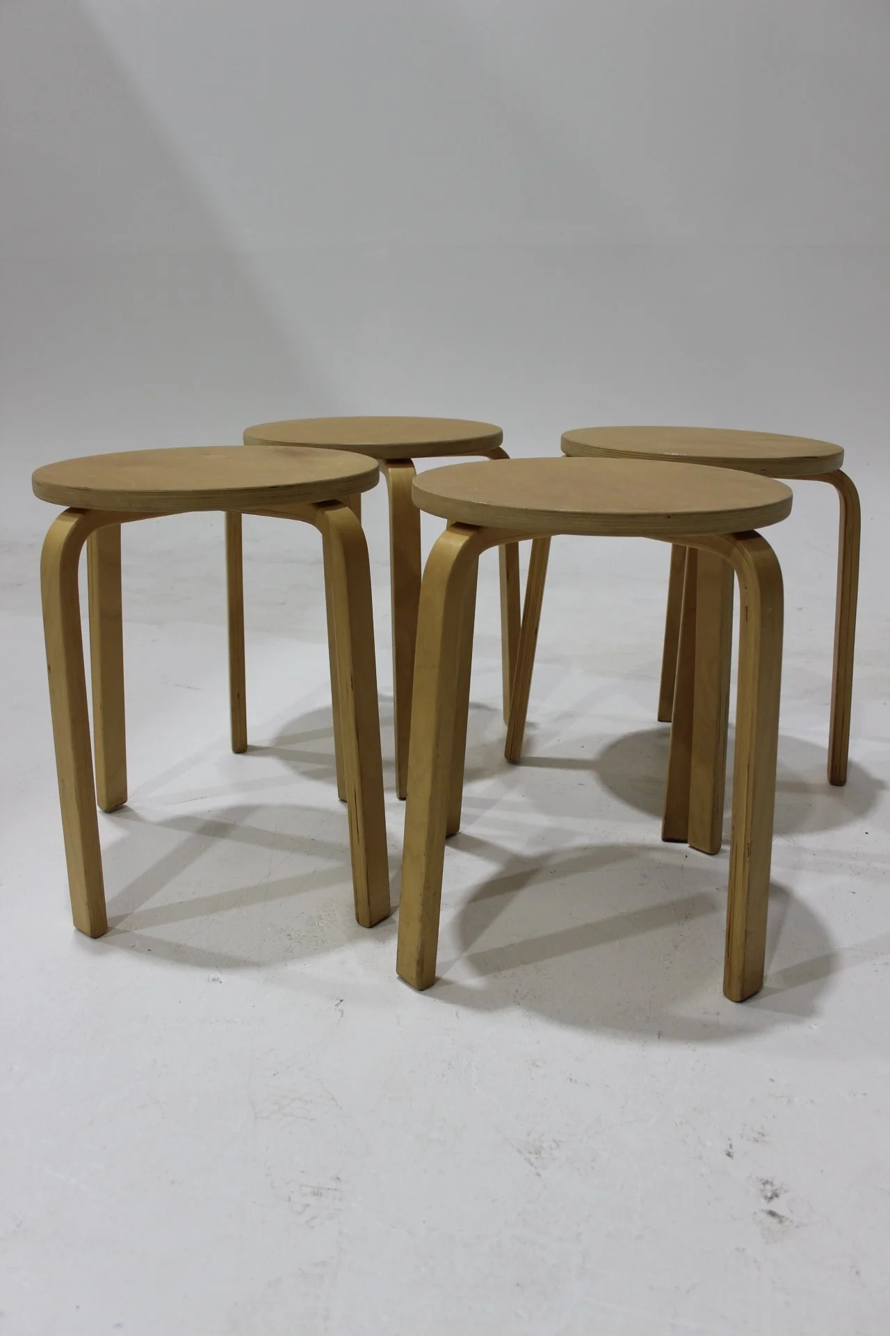 Scandi Plywood Stools (x4)
