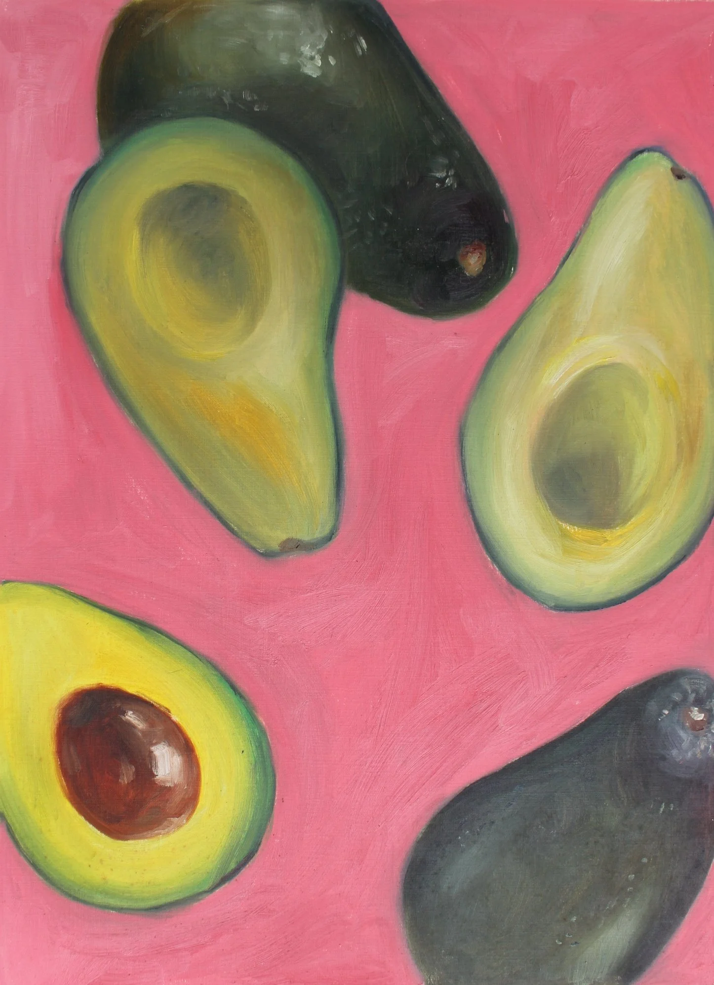 Avocado Sway (33 x 45 cm + border)