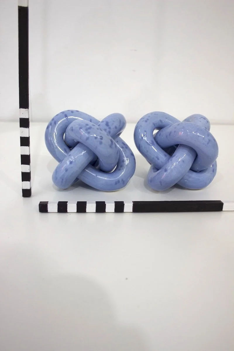 Ceramic Blue Knots