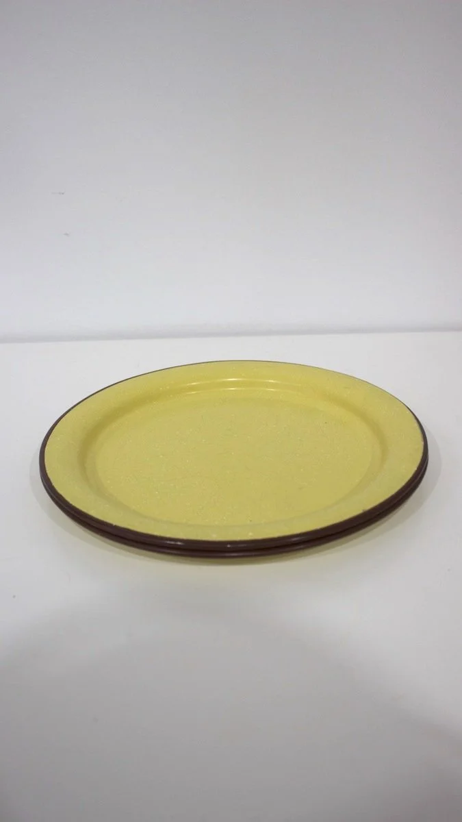 Yellow Enamel Pate 01 (x2)