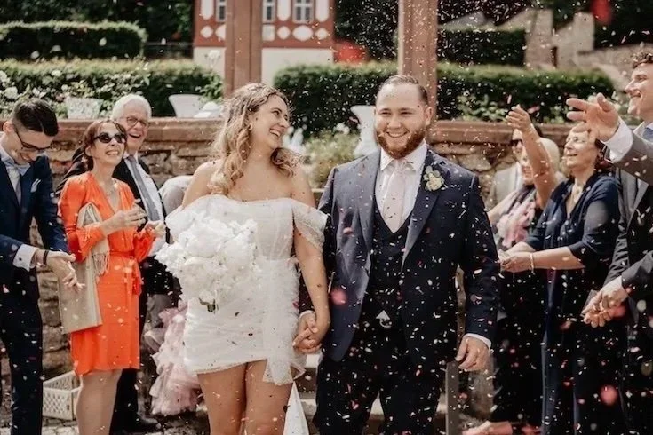 Hochzeitspaar im Kloster Eberbach Hochzeitslocation Rheingau