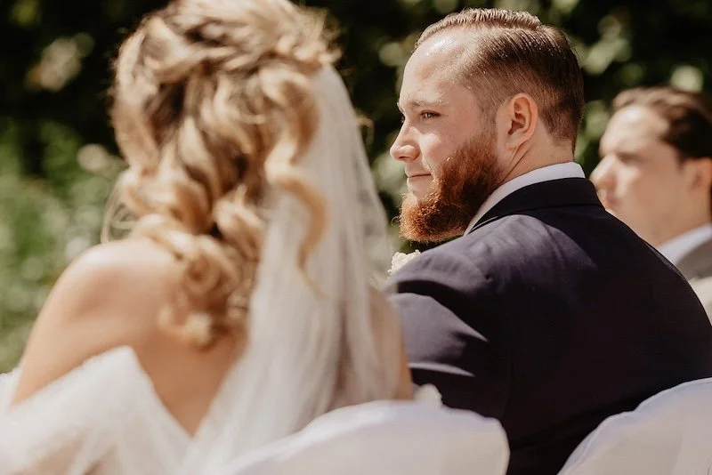 Emotionale Momente während der Trauung im Kloster Eberbach