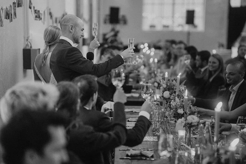 Hochzeitsrede während des Dinner im Alten Auktionshaus Mainz