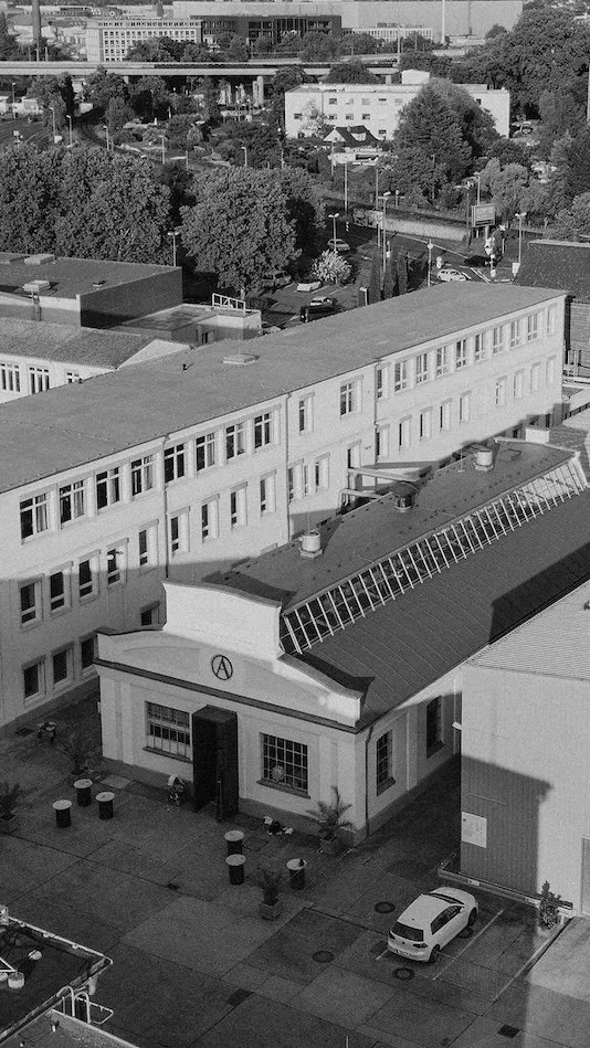 Luftaufnahme des Alten Auktionshauses Mainz als Hochzeitslocation