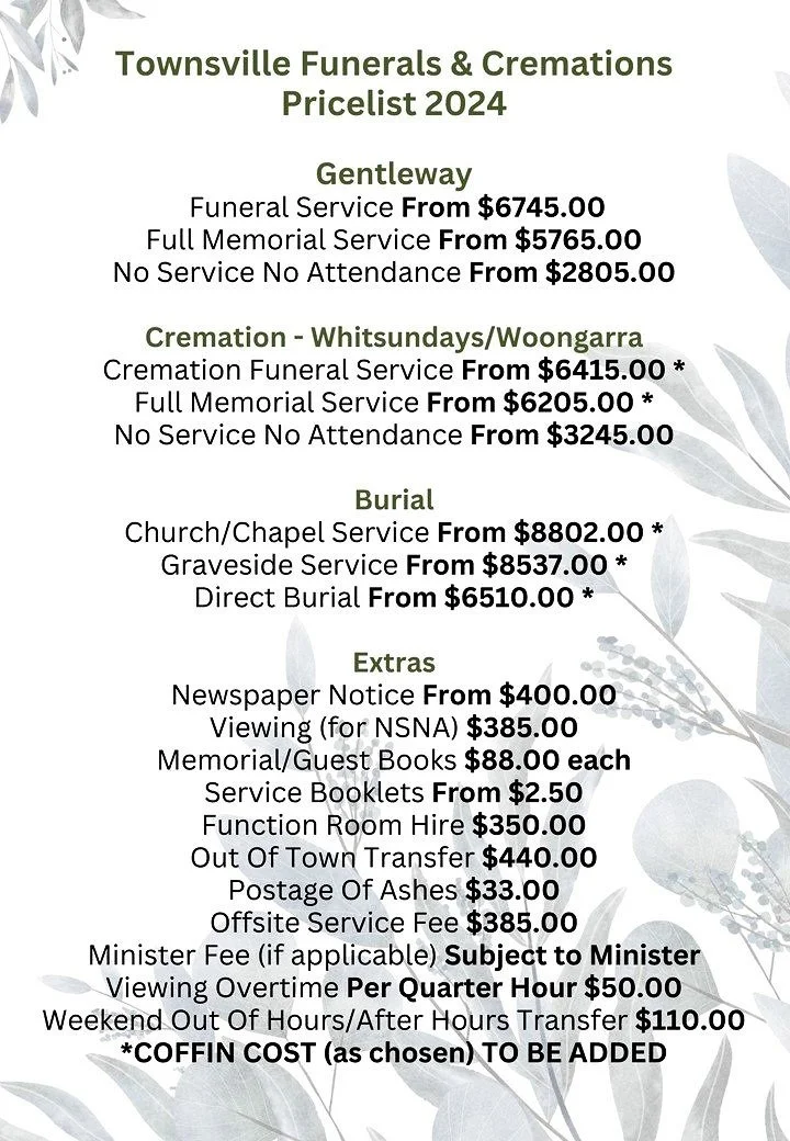 Funeral Cremation Costs Townsville Funerals Cremations And Crematorium Funeral Cremation Costs Townsville Funerals Cremations And Crematorium