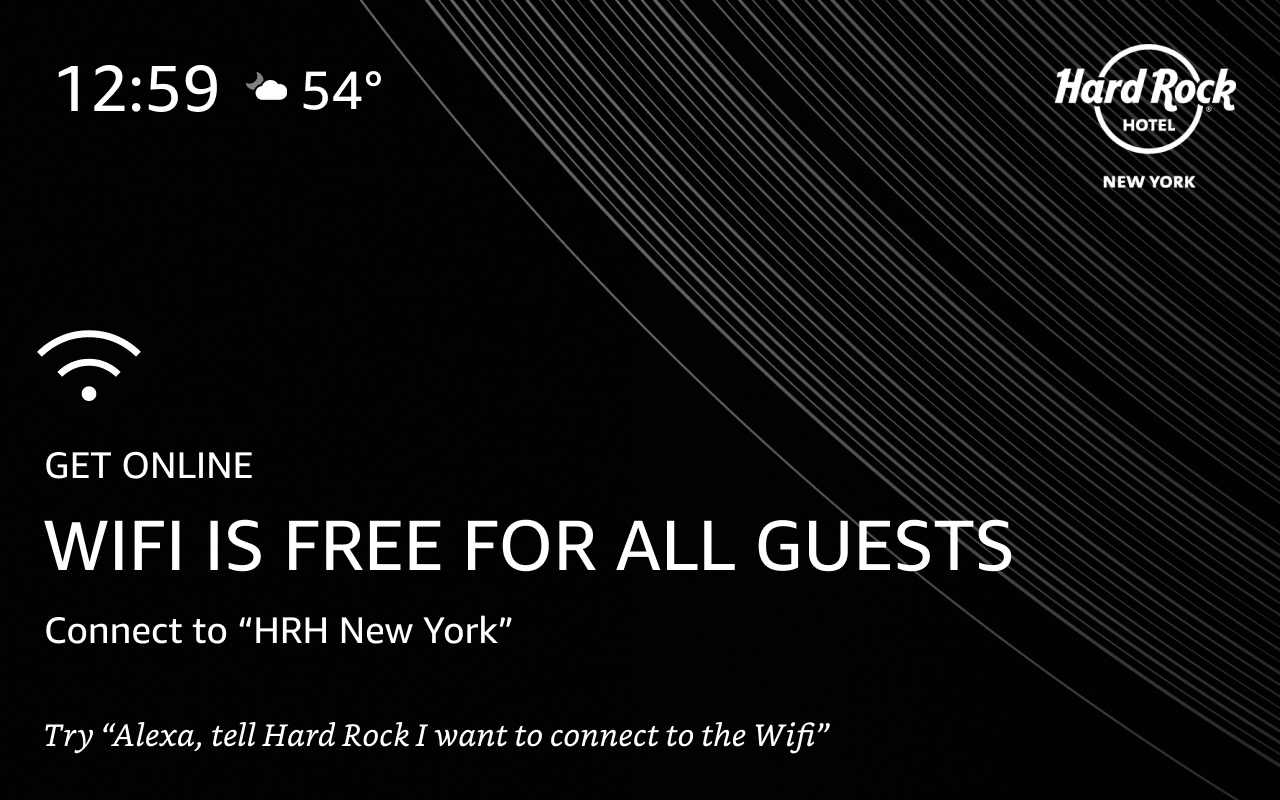 Screen image for the Wifi information PSCard