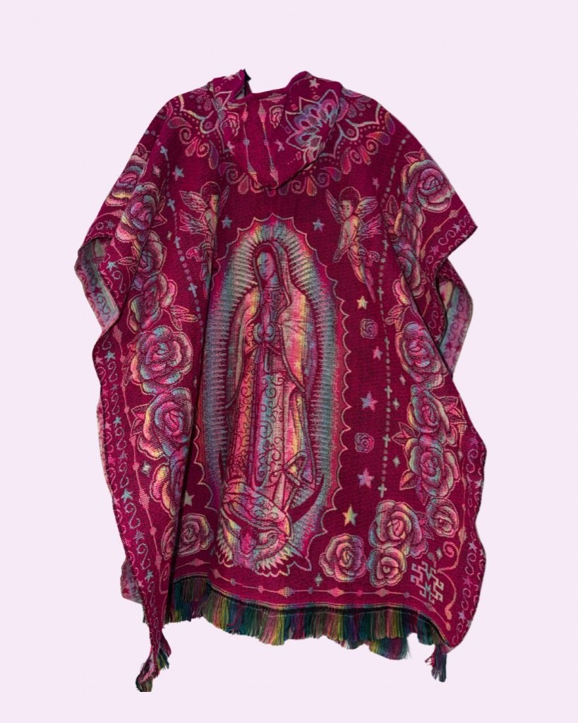 Multicolor Adult Poncho (Zarape)
