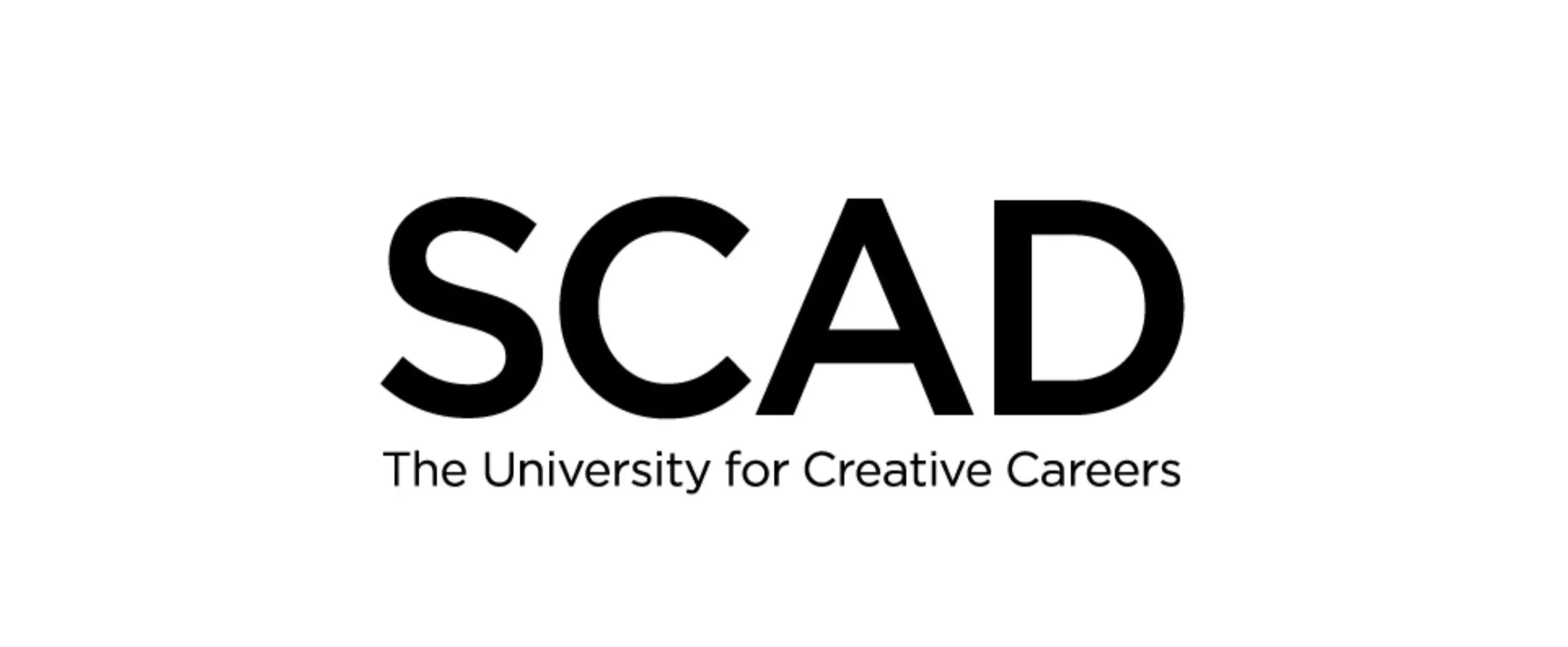 SCAD logo with tagline 'The University for Creative Careers' in black text on white background.