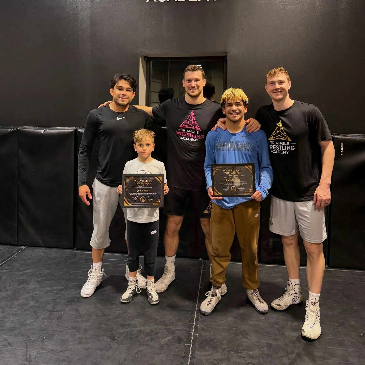 March Wrestlers of the Month 🏆💪

Fundamentals &ndash; Wyatt Veedock
Youth Elite &ndash; Jace Franco
MS/HS Elite &ndash; David Angel

These wrestlers have been putting in the work, leading by example, and making the most of every practice. Proud of 