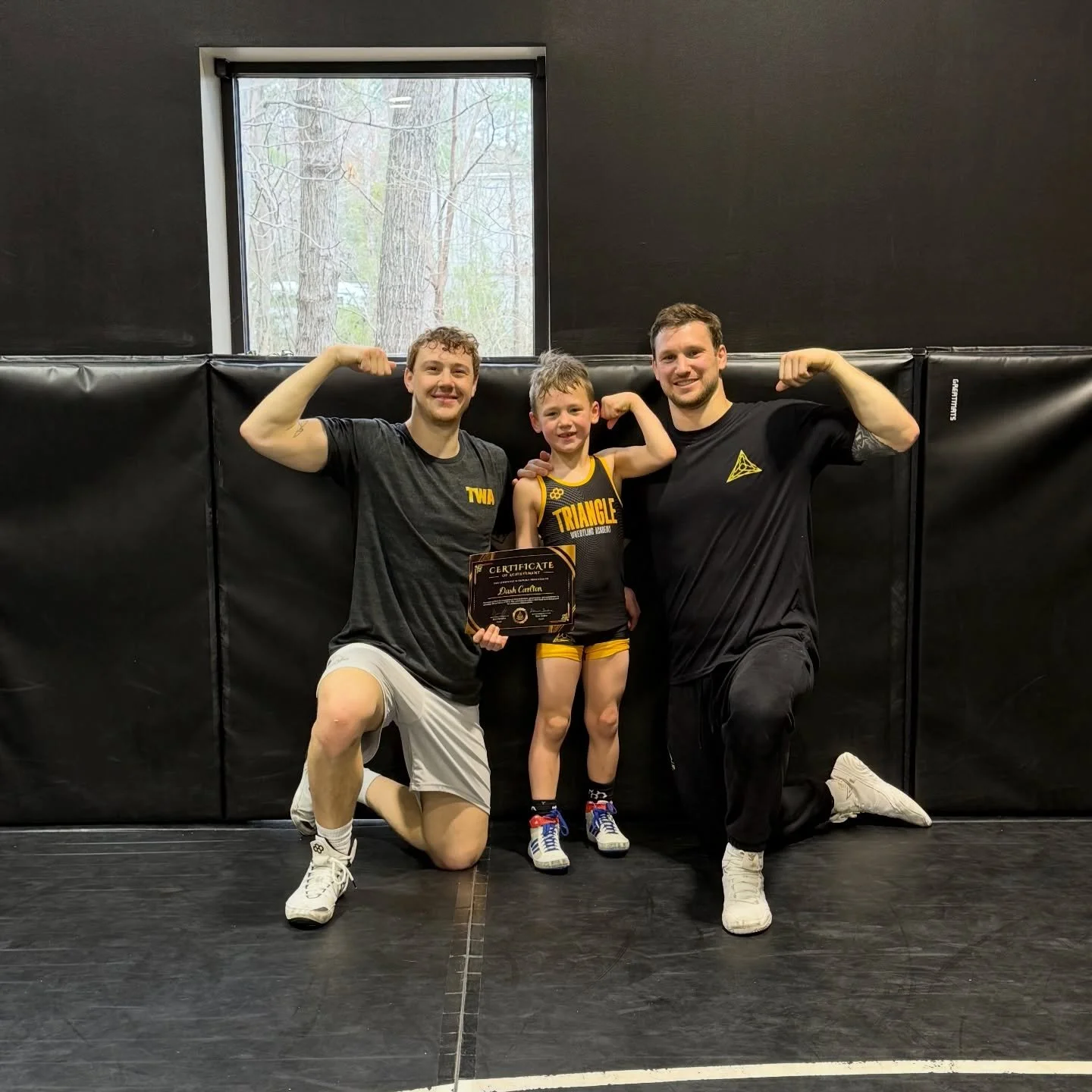 Dash Carlton just reached 💯 practices at TWA! 

Great to see his progress through consistency, commitment, and hard work. 💪👏

#TWA #100Practices #YouthWrestling #AcademyTrained #123Scrap
