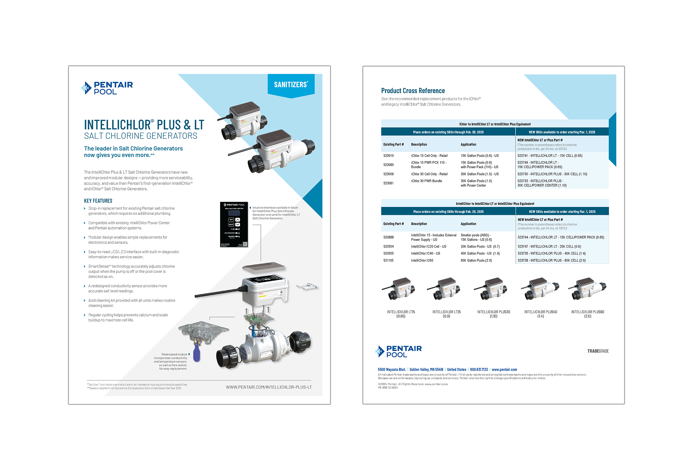 IntelliChlor Plus & LT Sell Sheet