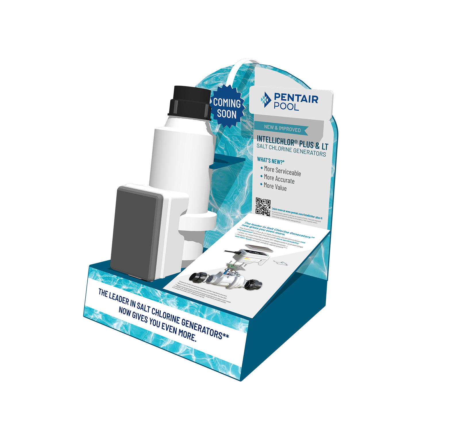 IntelliChlor Plus & LT Counter Display Mockup