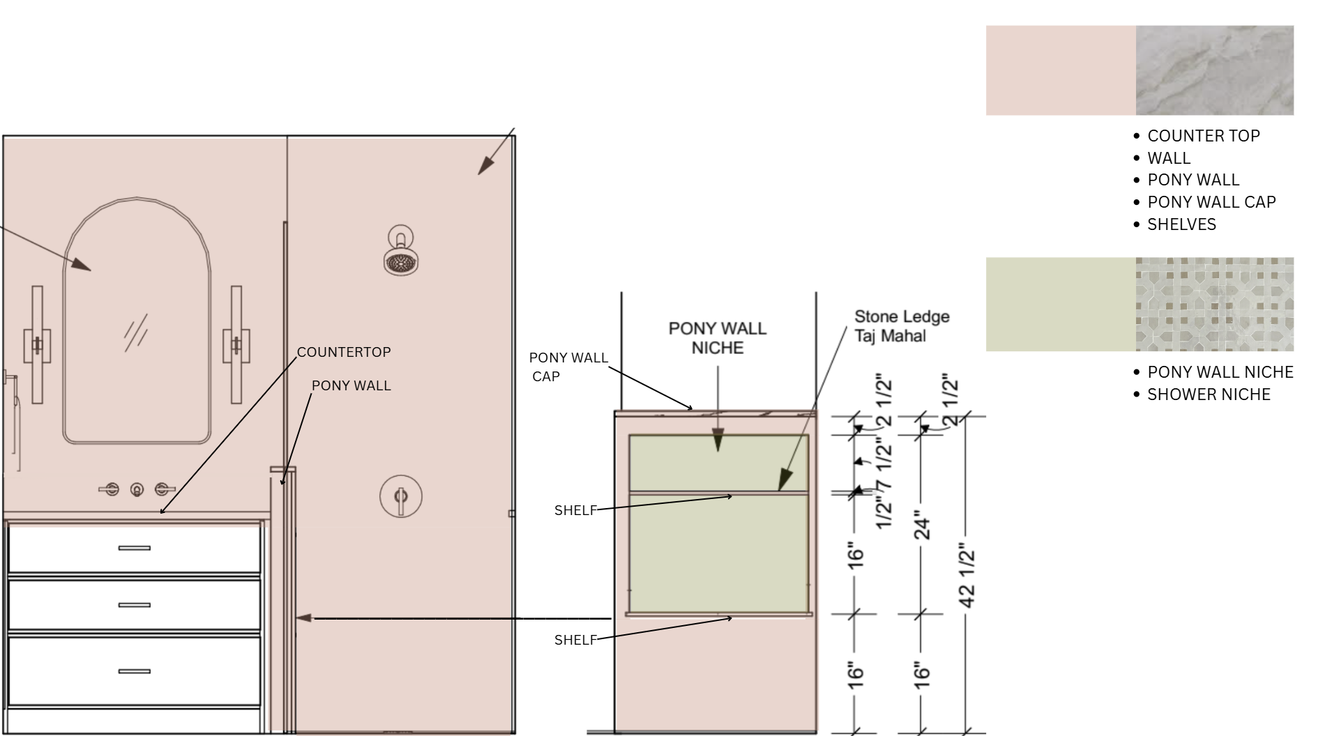 Primary Bath Notes for Contractors