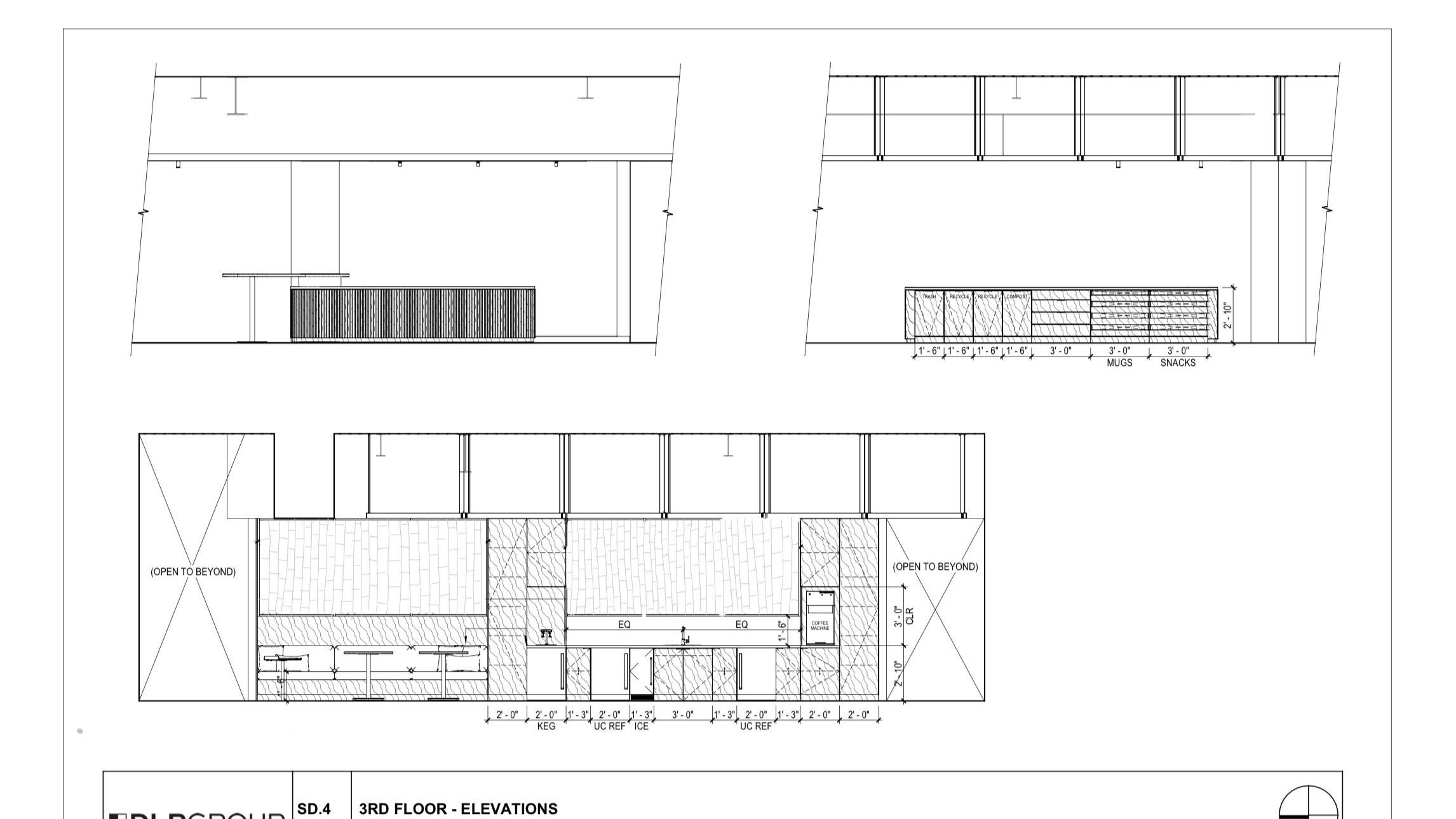 Elevations of Work Cafe