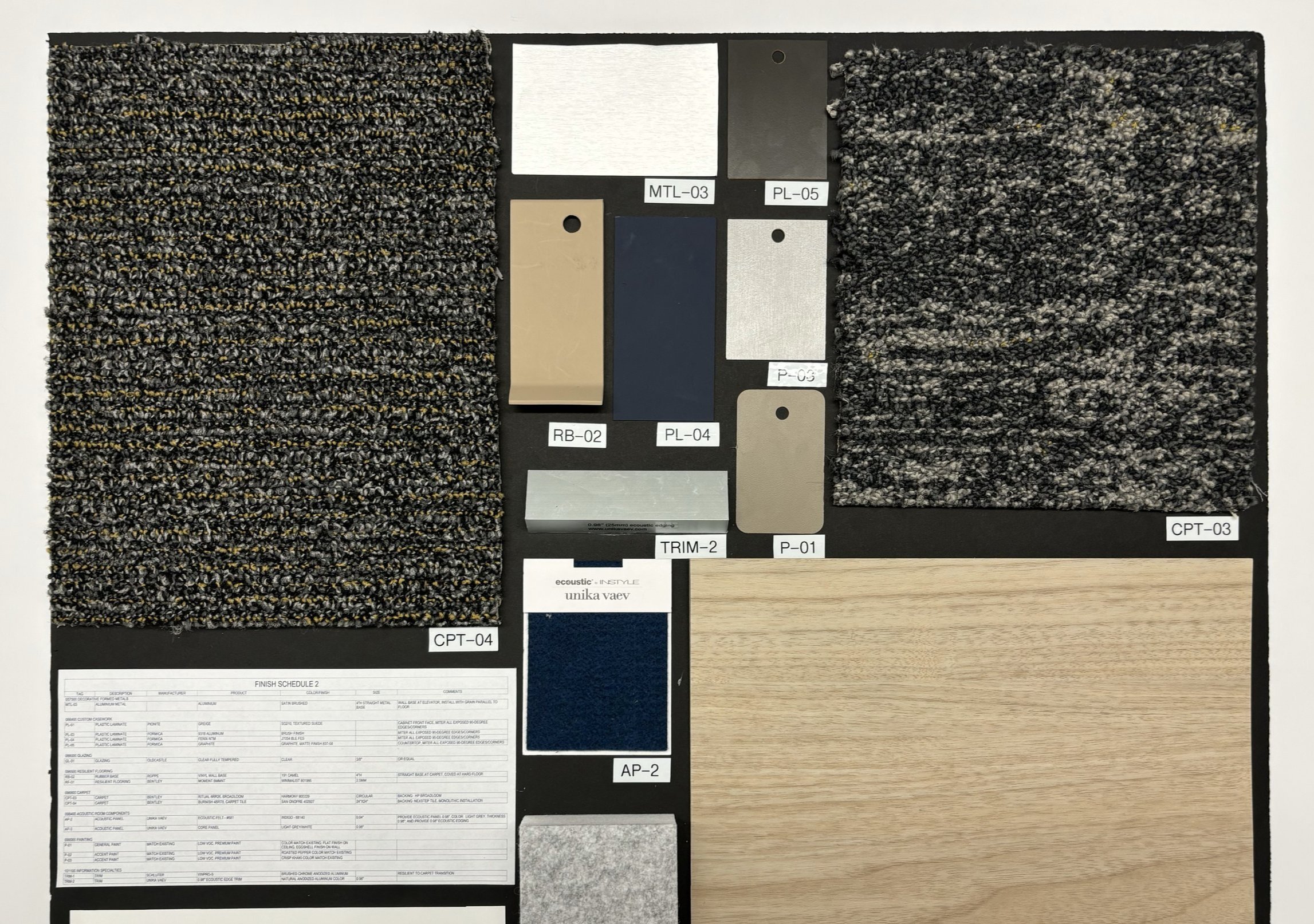 Material Board for Client