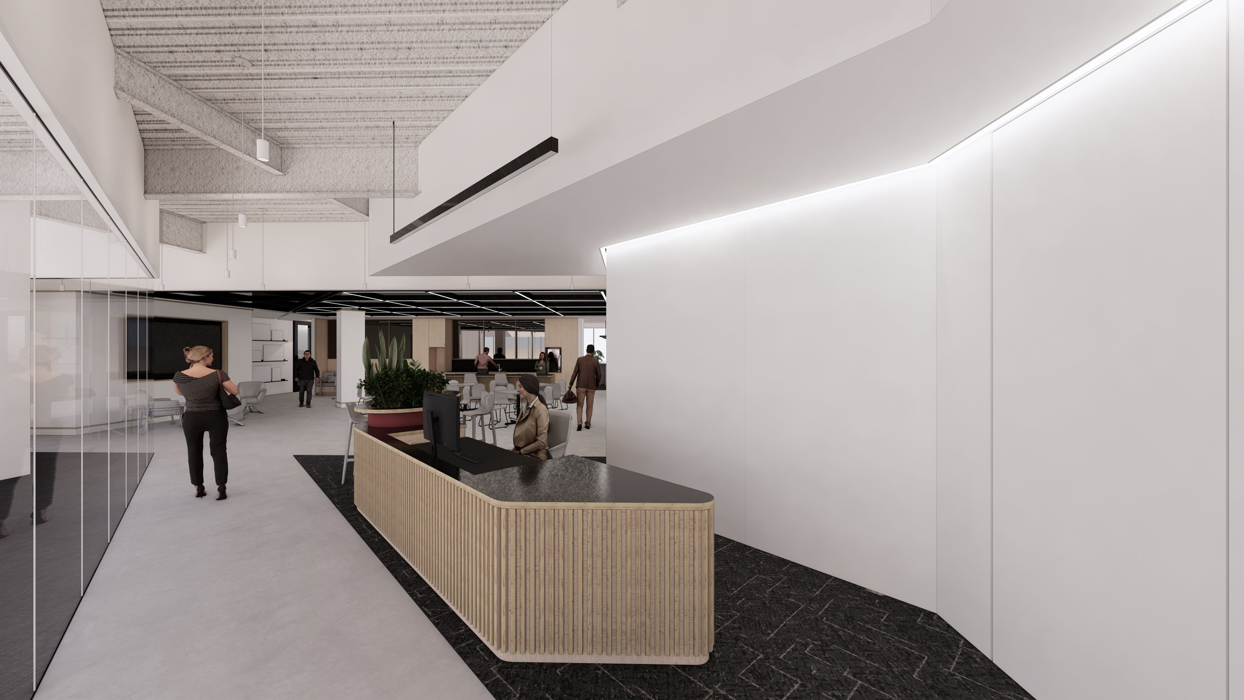 Reception Desk Perspective
