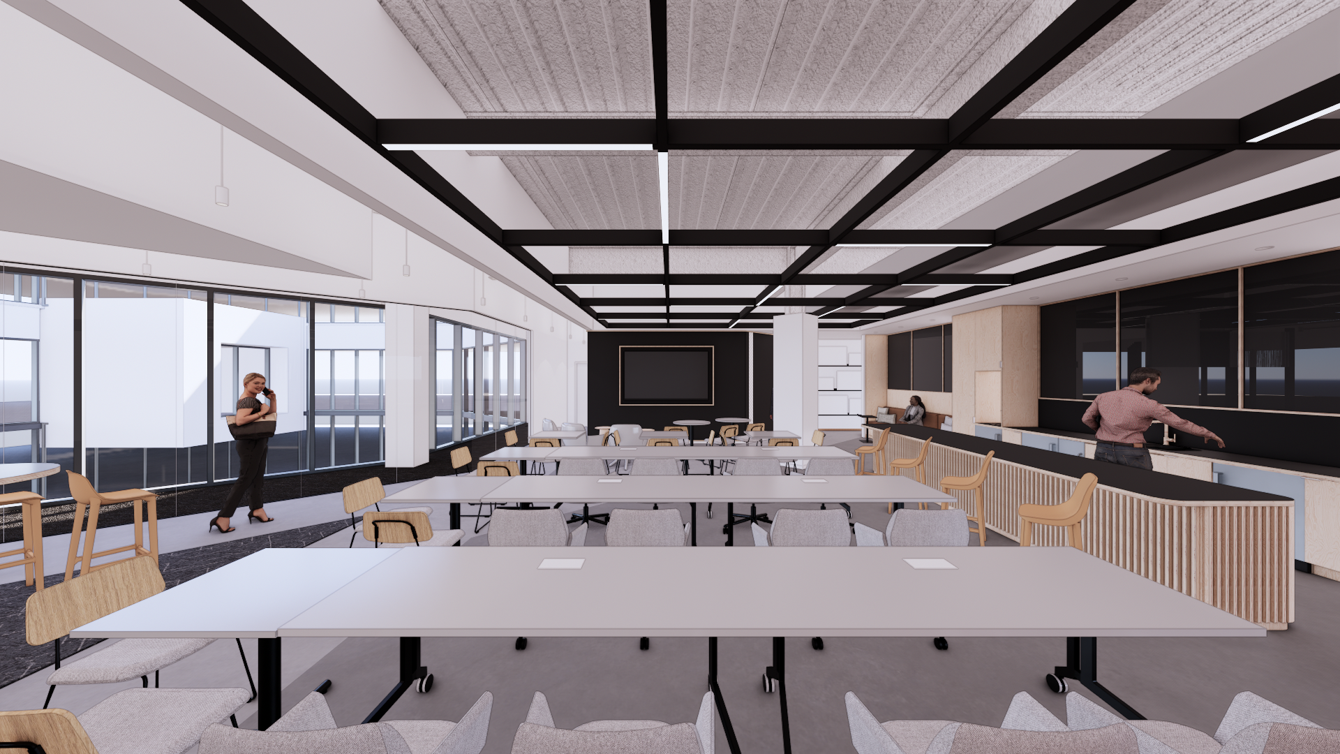 Rendering of Work Cafe