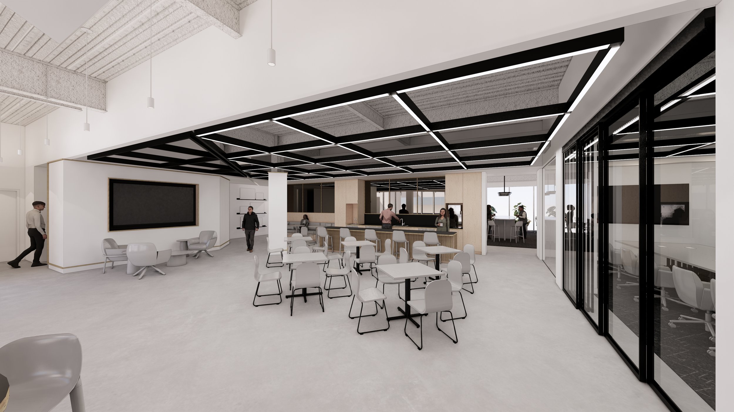 Rendering of Work Cafe