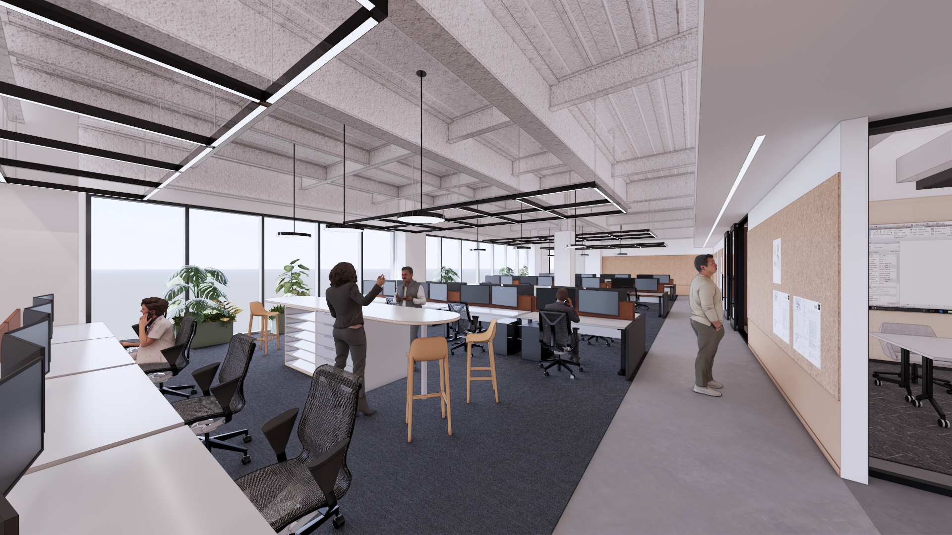 Rendering of Office Space