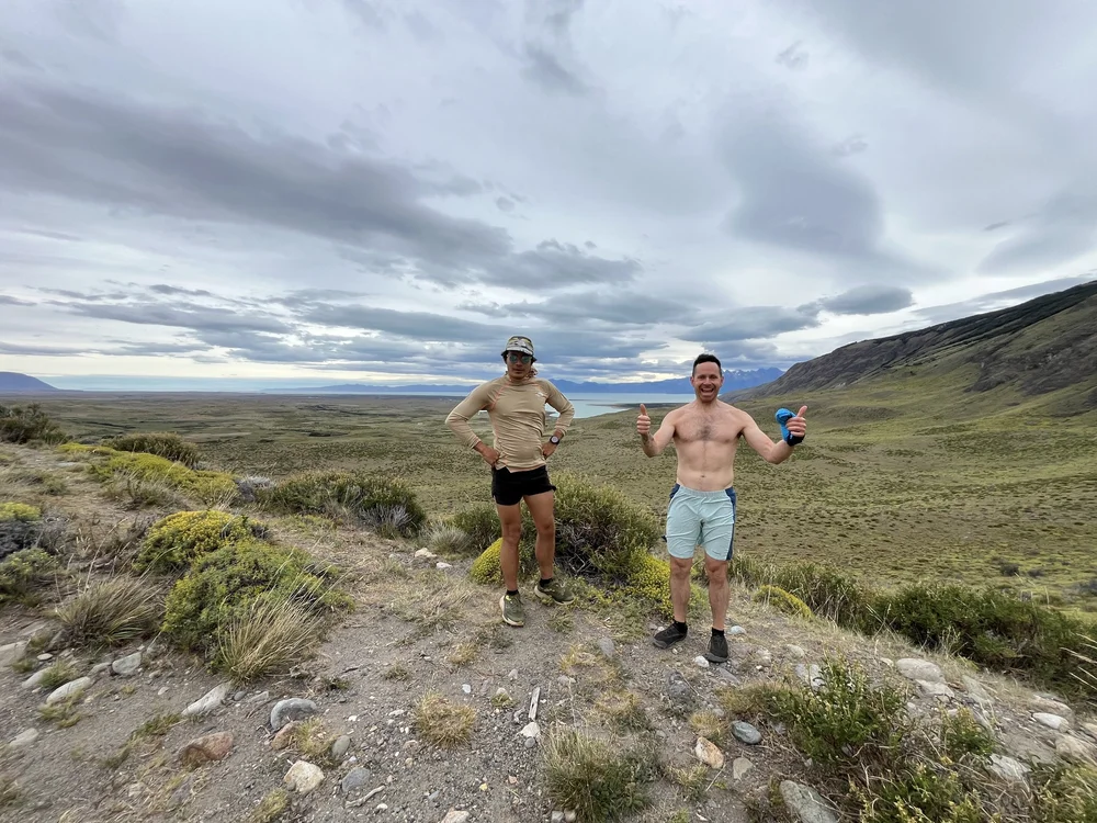 The classic running loop with us at the final "bump"