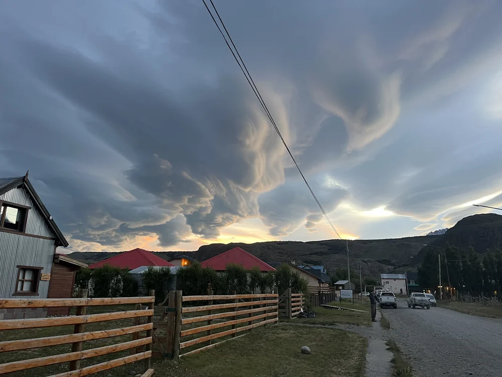 Some neat looking clouds outside Centro Alpino