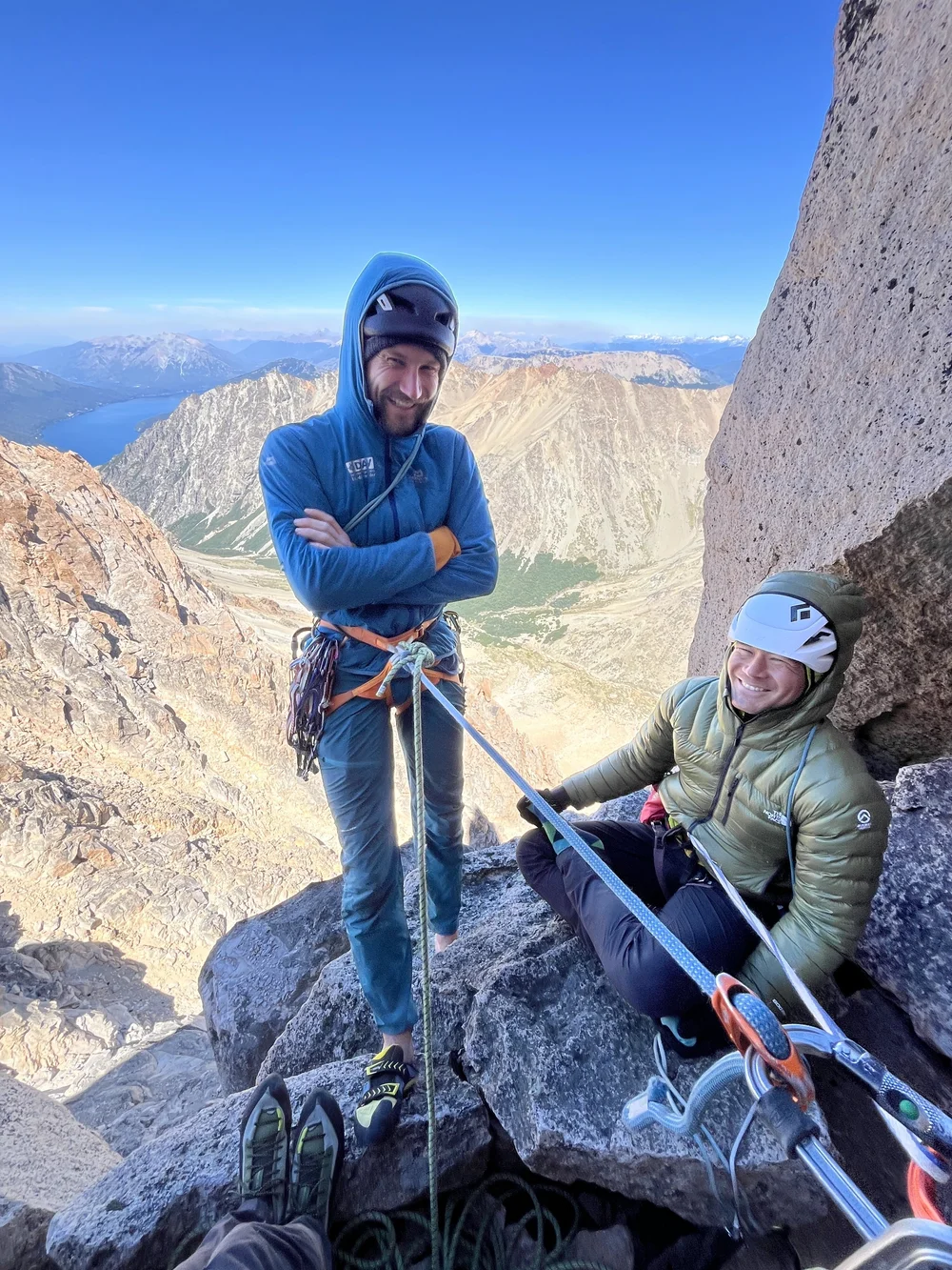Bernie and Thomas before heading up No TEOlvidaremos on Torre Principal