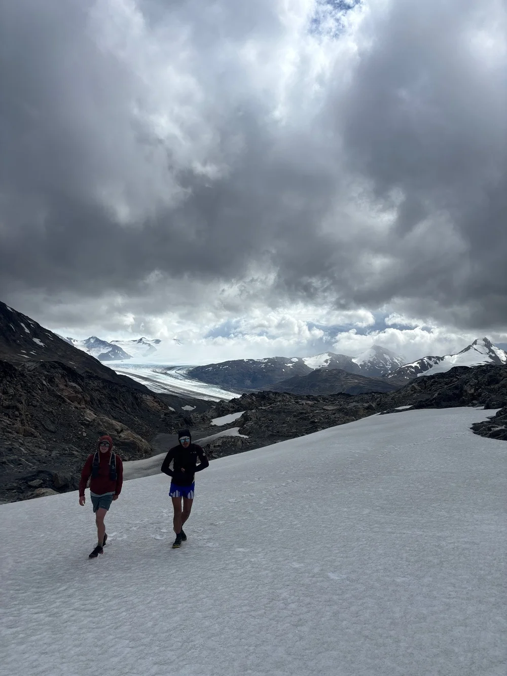 We walked over snow as well (Photo: Jenny Abegg)